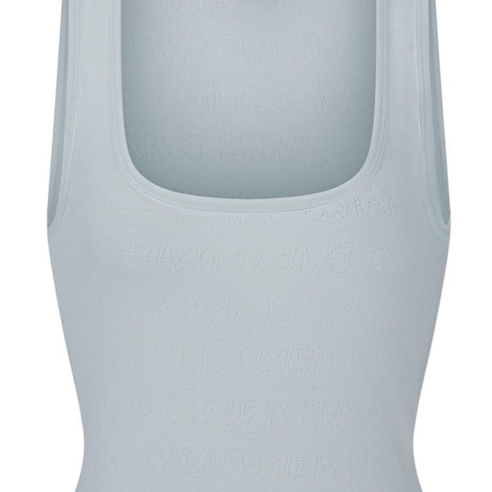 NWT Skims (M) Pointelle Tank Top Frost - Picture 7 of 7
